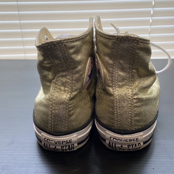 Gold high top converse - Picture 3 of 4